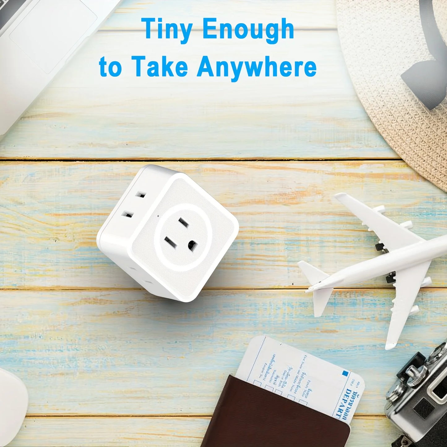 US Plug Multi-Outlet Wall Socket Extender with 5 AC Outlets