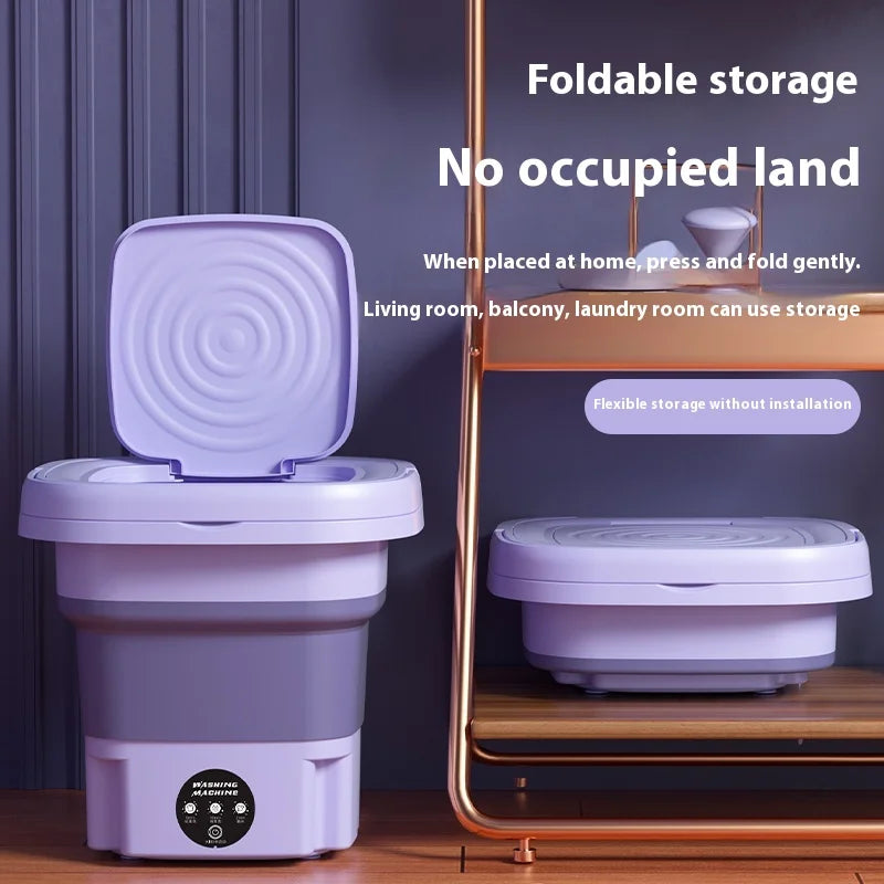 8L Portable Foldable Mini Washing Machine