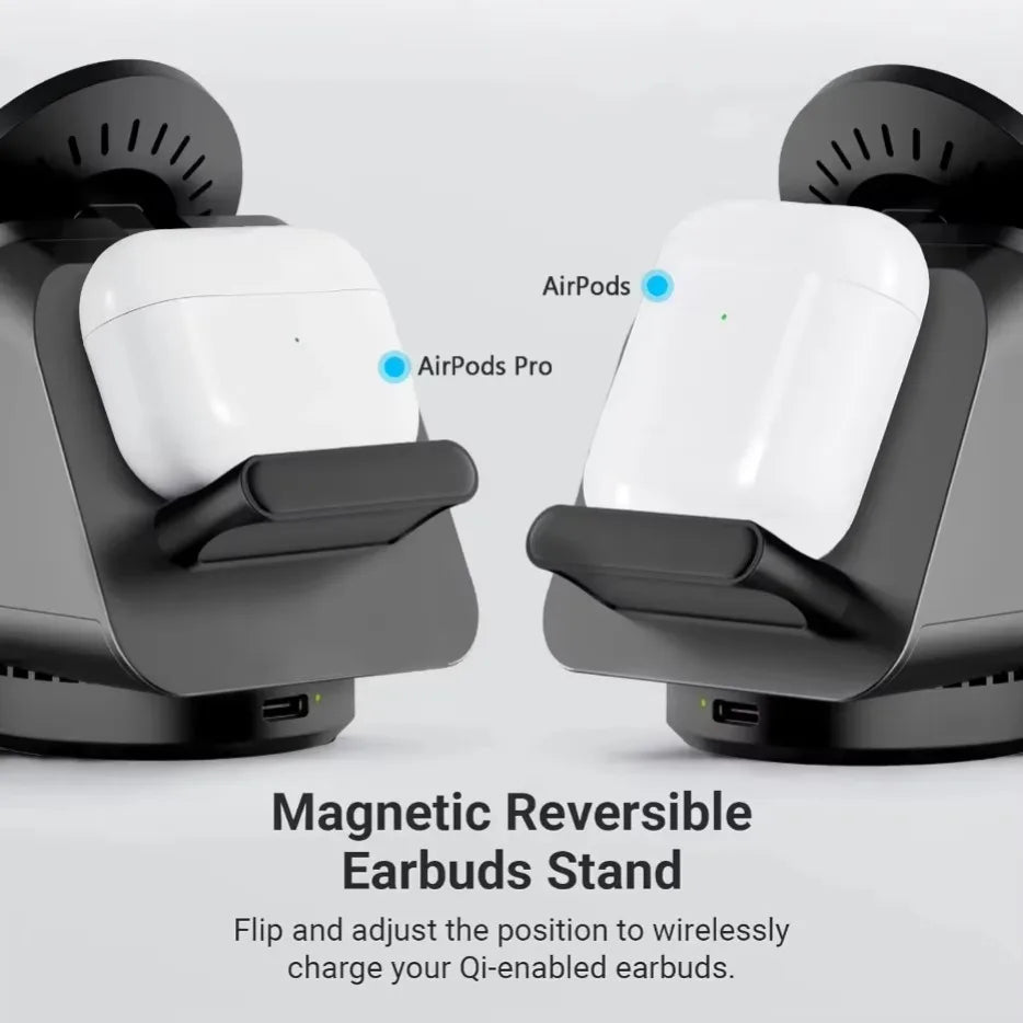 3 in 1 Wireless Charger Stand Magnetic Fast Charging
