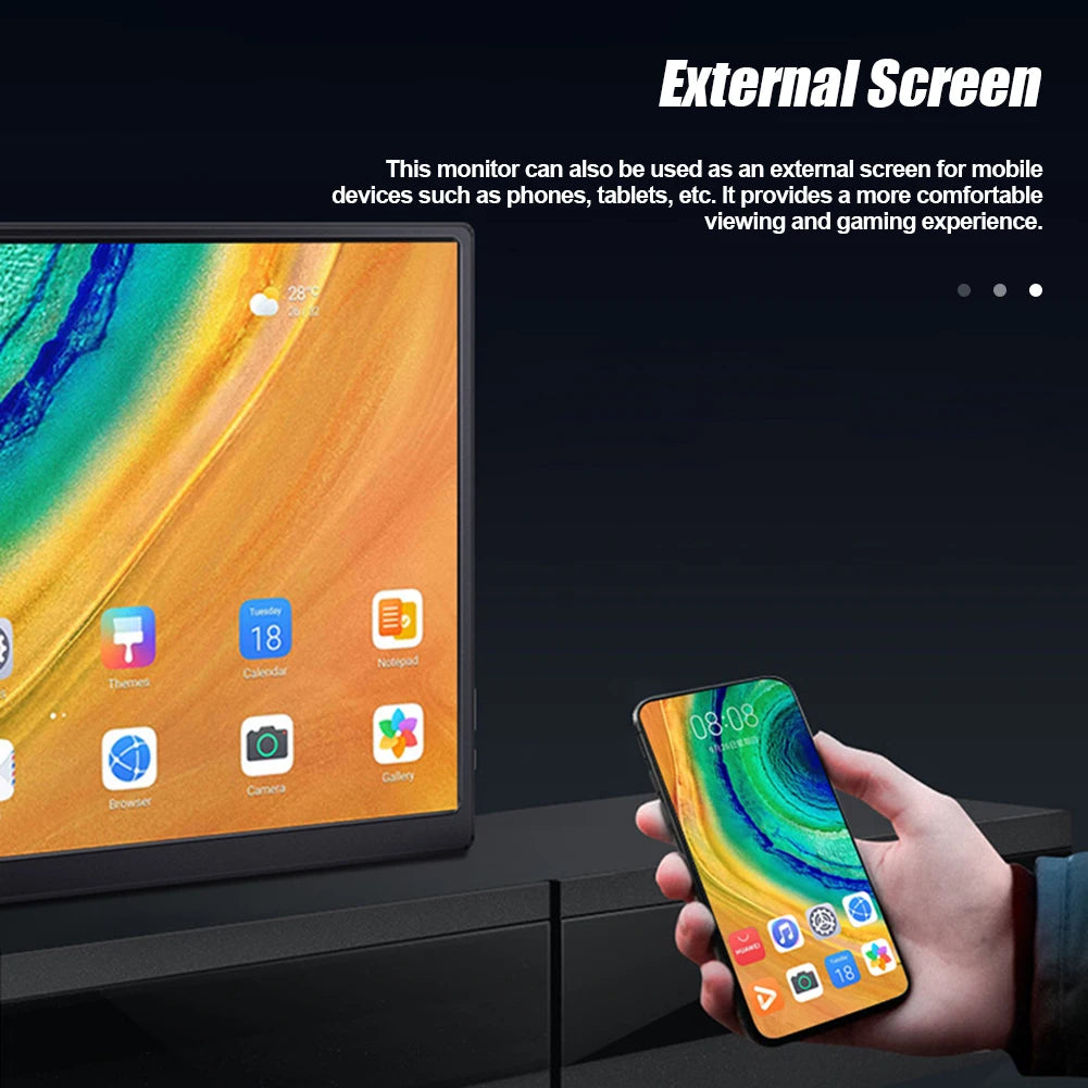 10.6-inch portable monitor, FHD 1920X1080 extended screen