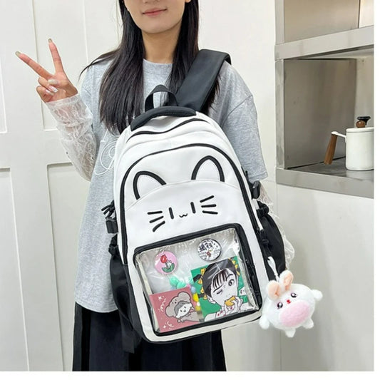 Fashion Backpack Cute Ita Bag Graffiti Large Capacity Backpack