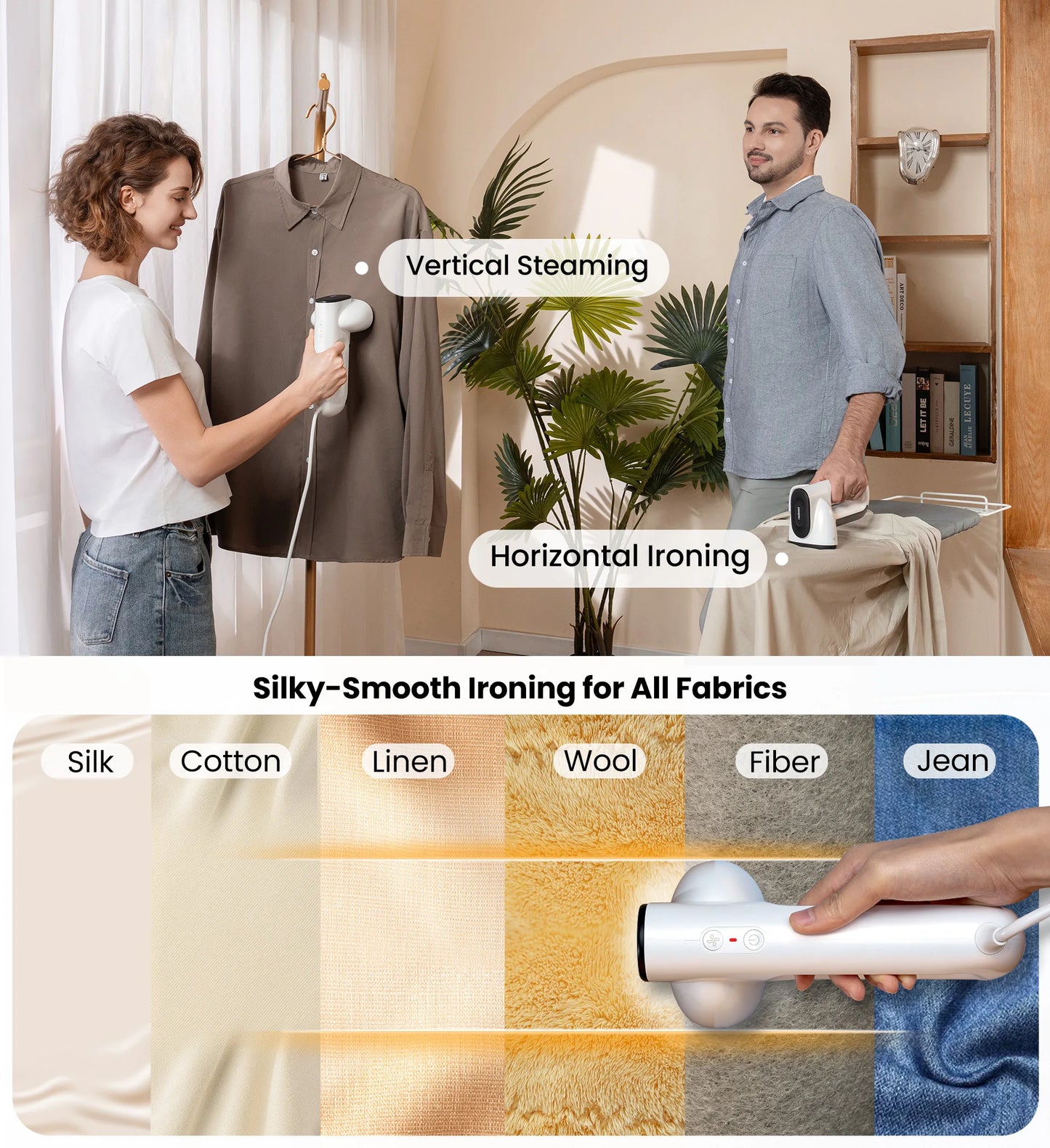 Self-suction steam iron