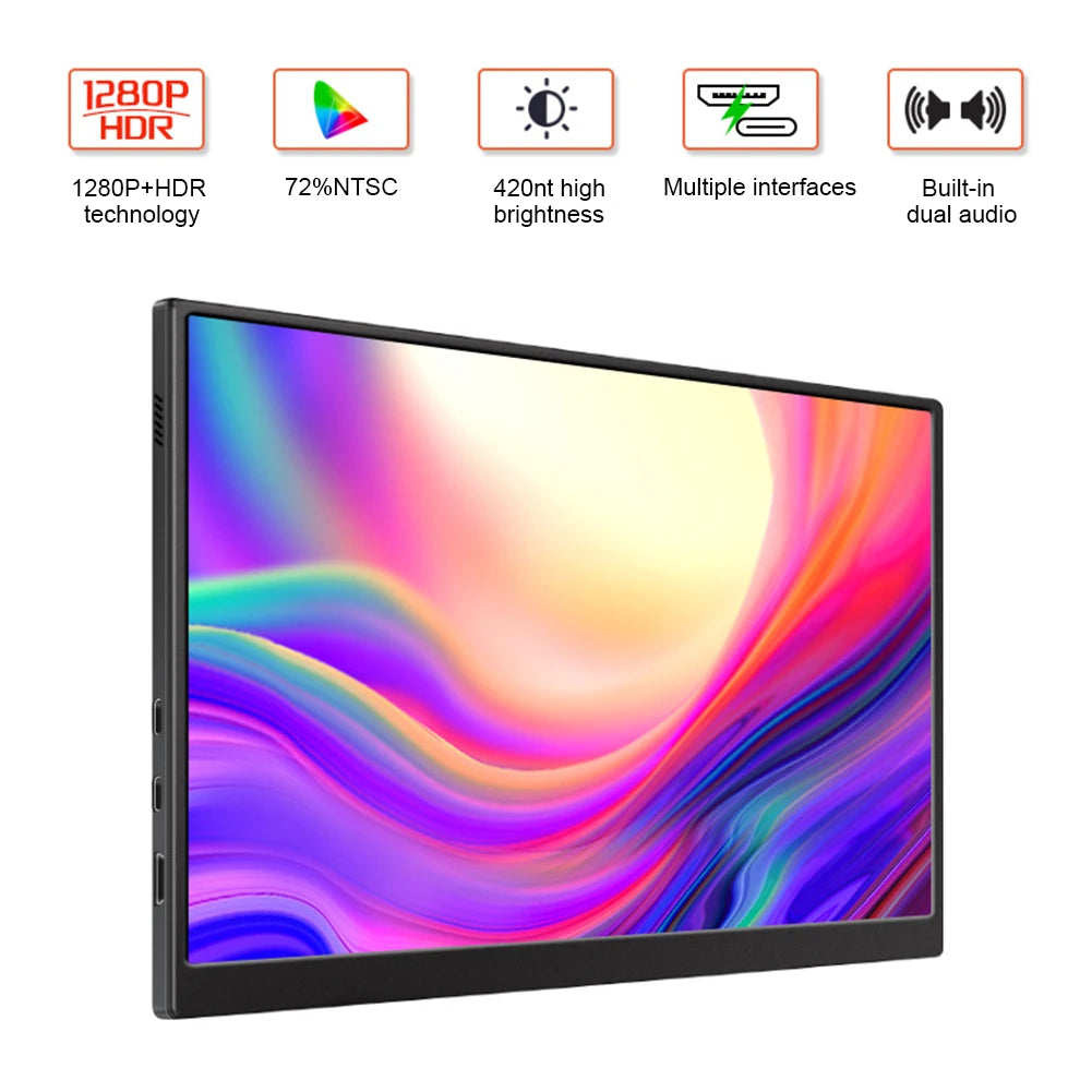 10.6-inch portable monitor, FHD 1920X1080 extended screen