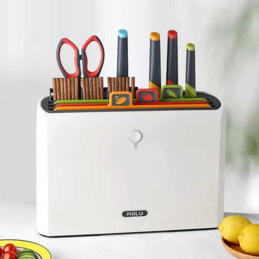 Kitchen knife set, knife holder