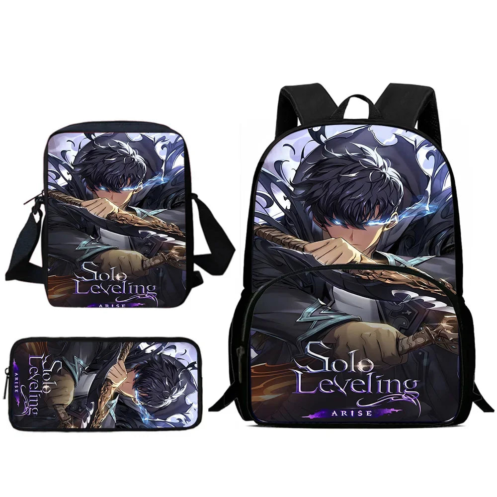 Child Backpacks Anime Solo Levelings