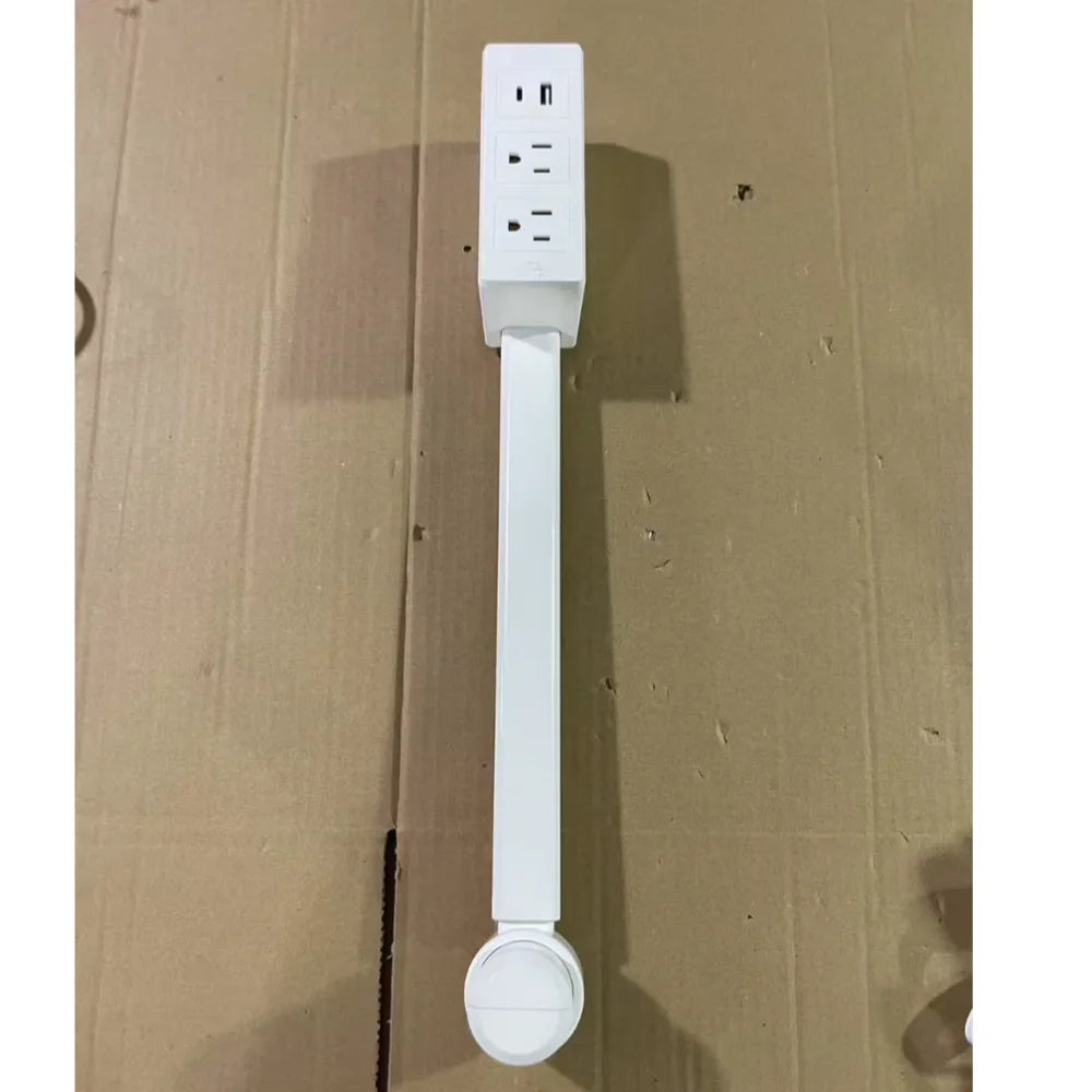 New 180° Rotating Electrical Socket Extender with Adjustable Length