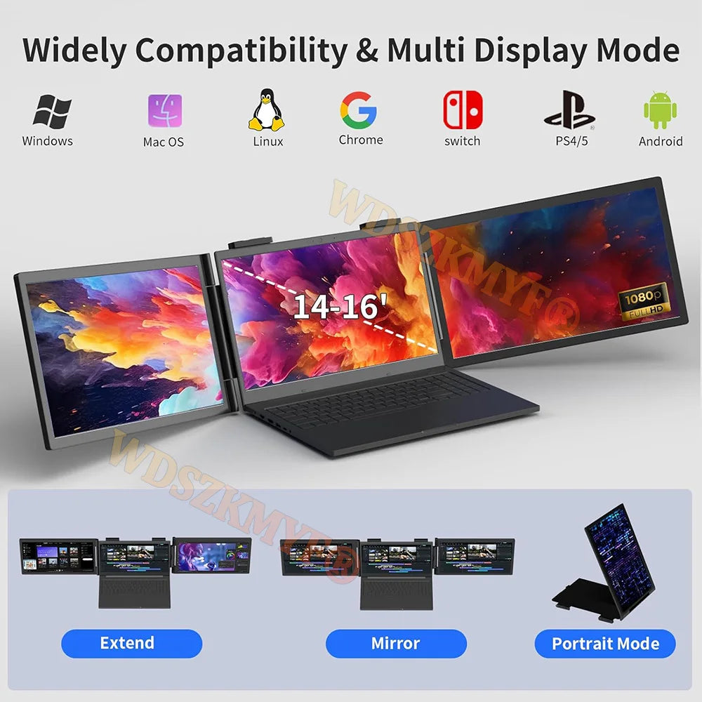 14-inch dual/single portable monitor