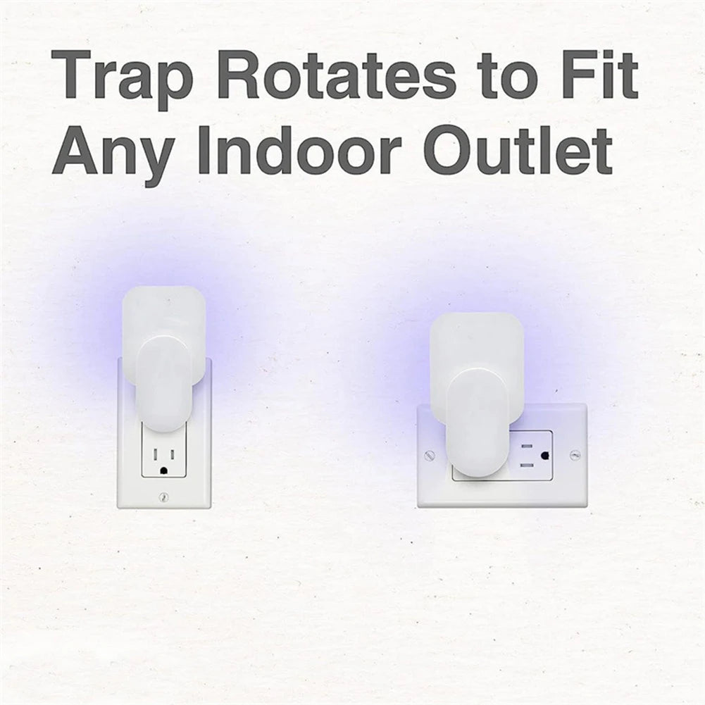 Indoor mosquito trap with electrical outlet