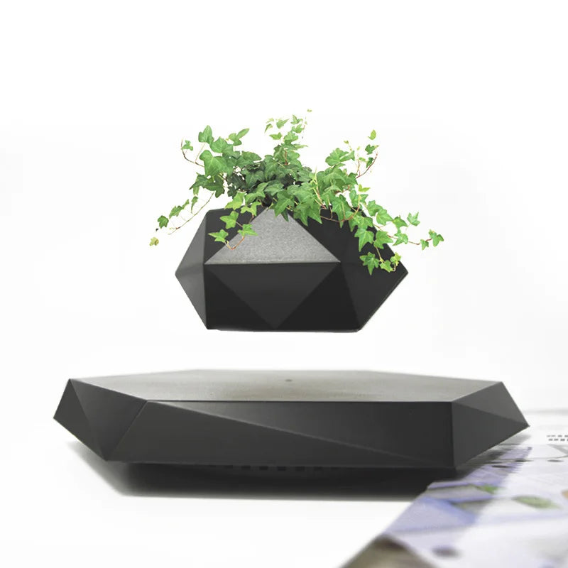 Magnetic plants hanging in pots