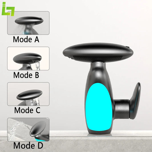 Luxury multi-function LED basin faucet
