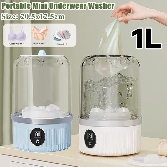 1L Mini Rechargeable Underwear Washing Machine