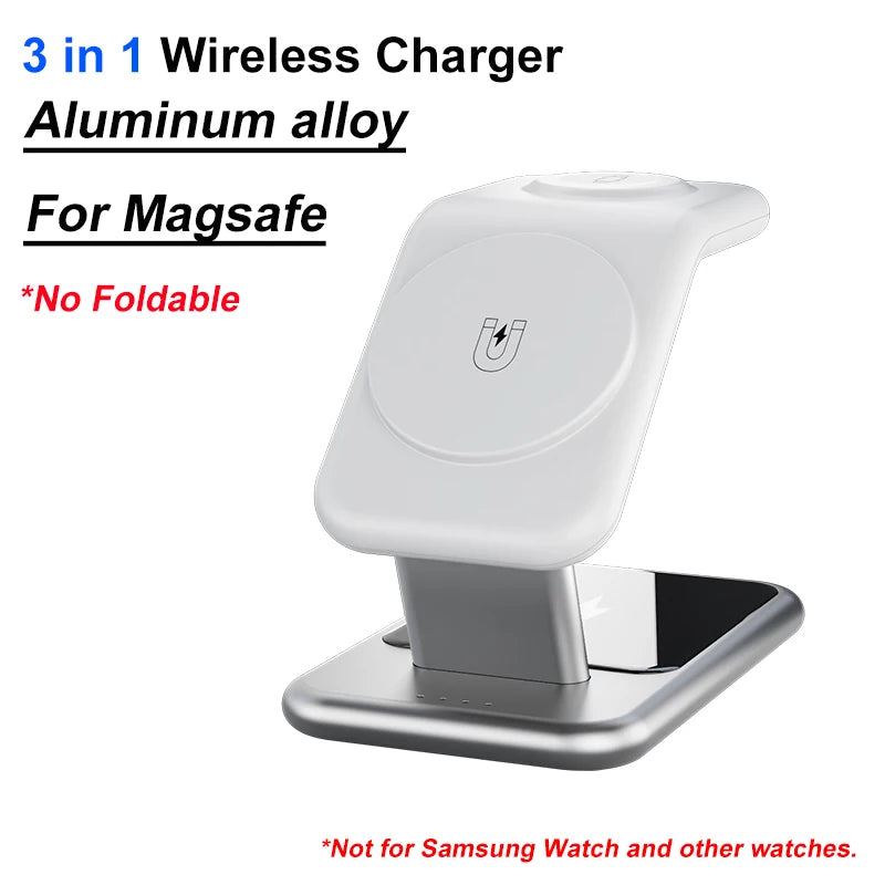 200W 3 In 1 Magnetic Wireless Charger