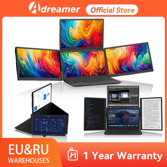 FHD Triple Screen Portable Monitor