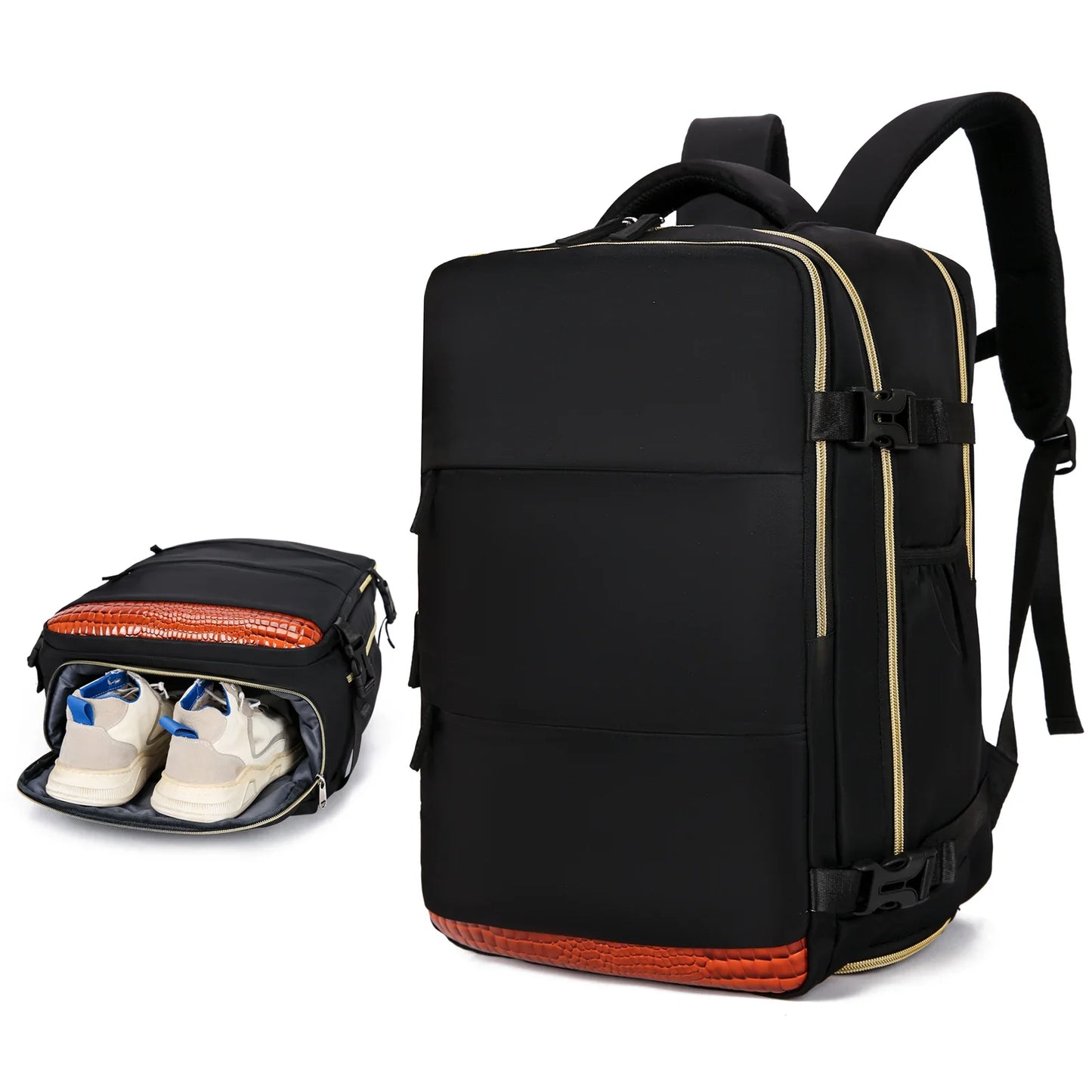 Large capacity travel backpack