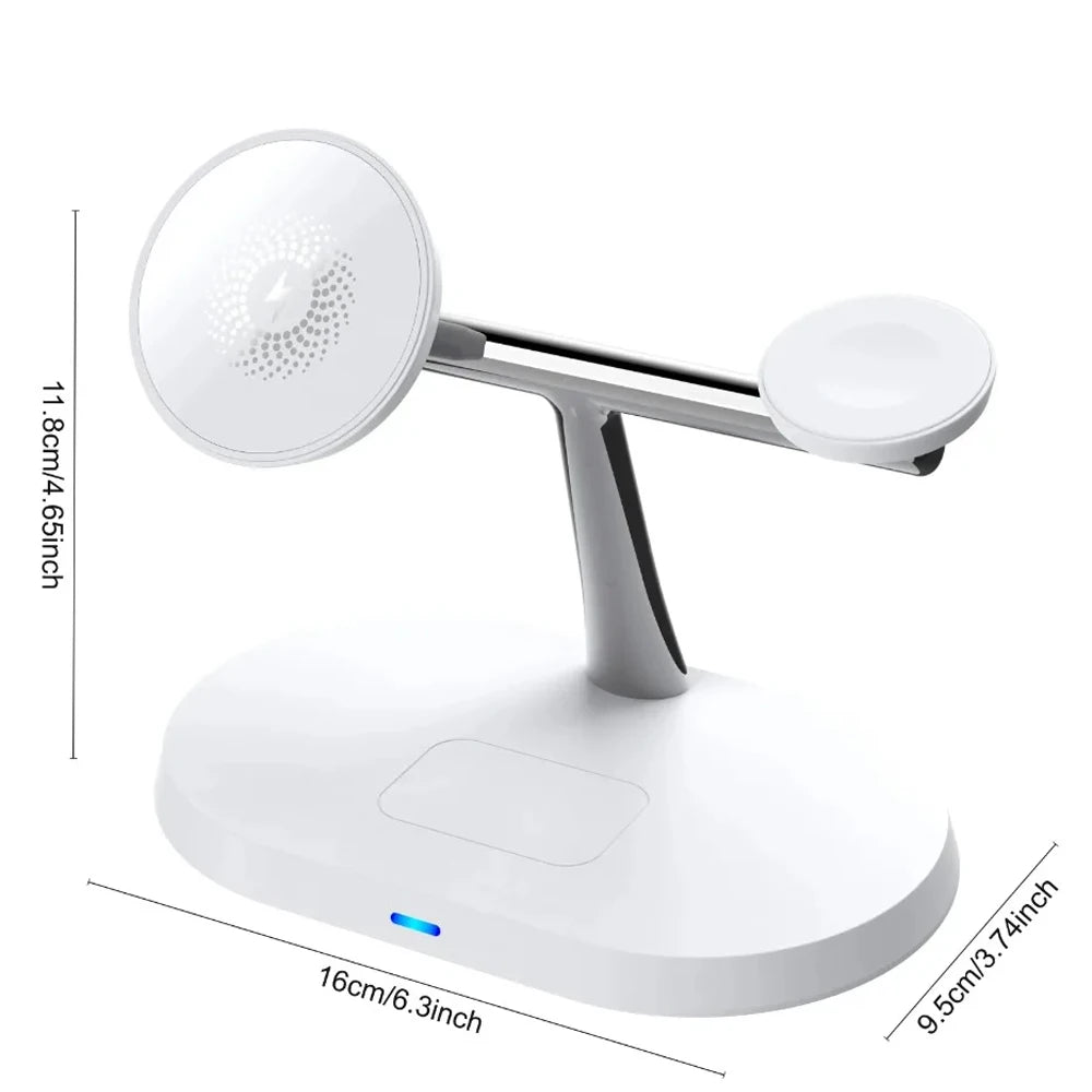 100W 3 in 1 Magnetic Wireless Charger