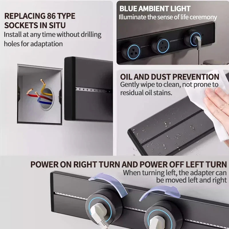 Railway socket with USB port