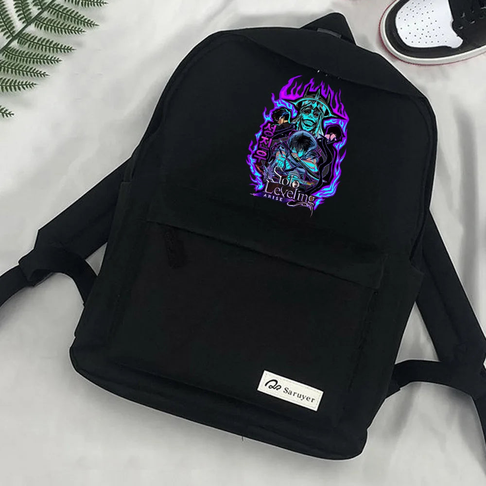 Japanese Anime Solo Leveling Schoolbag Backpack Teenagers