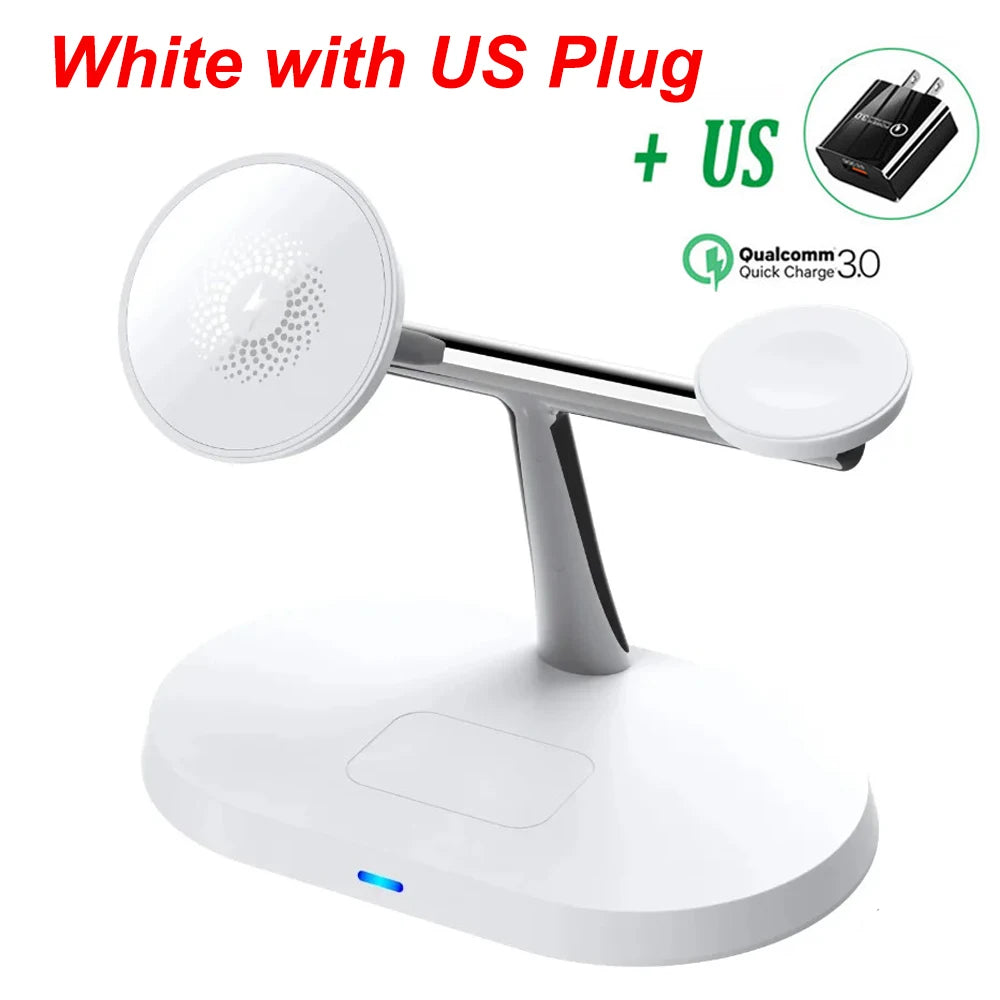 100W 3 in 1 Magnetic Wireless Charger