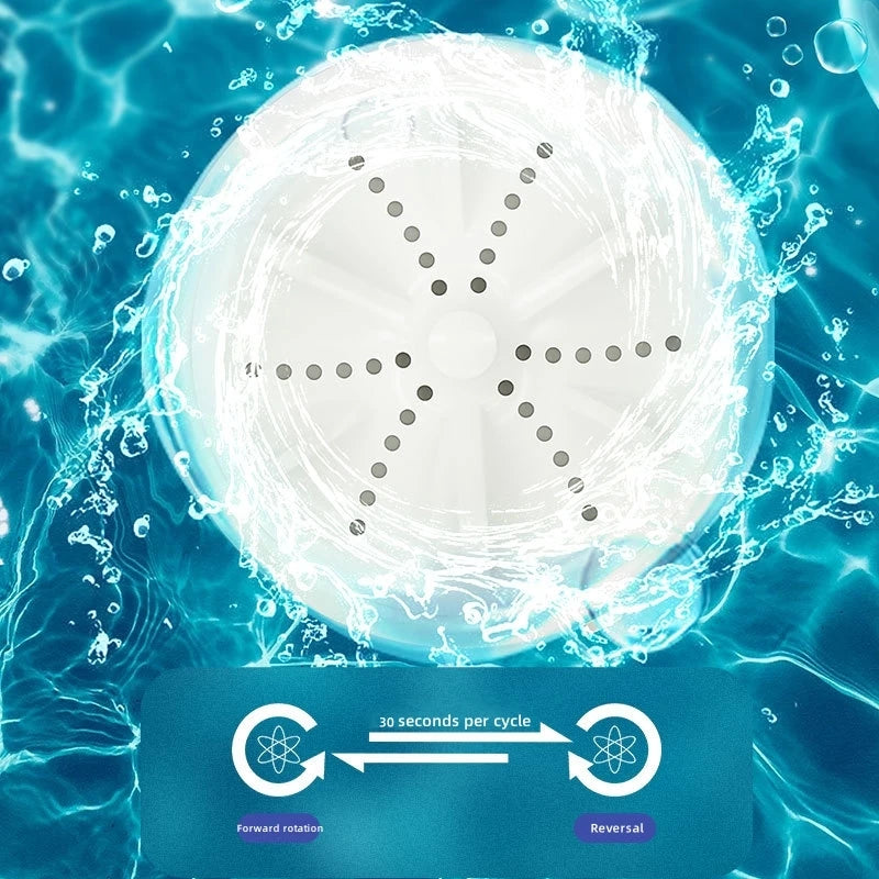 Portable Mini Washing Machine with Rotary Turbine Motor and USB Port