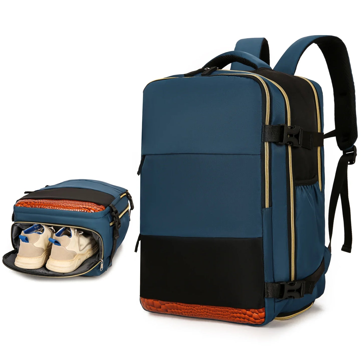Large capacity travel backpack
