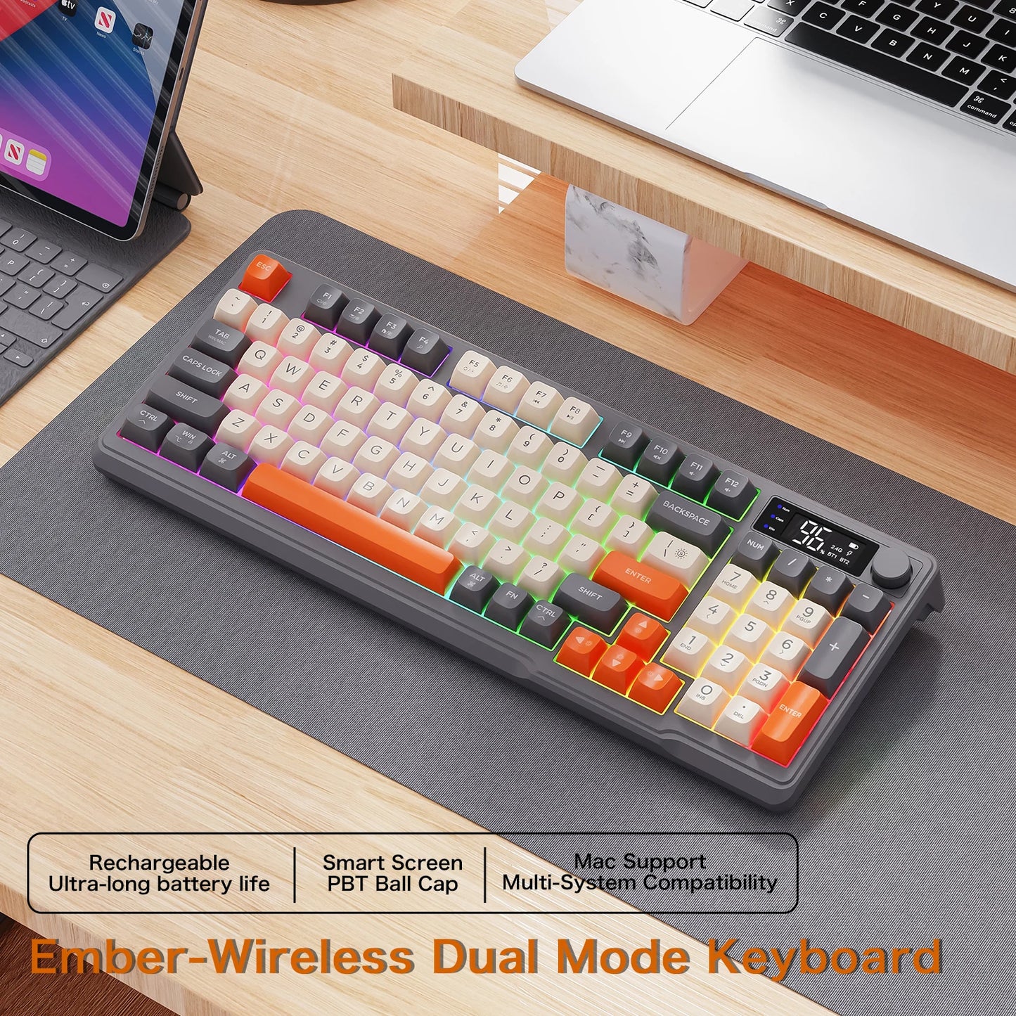 Wireless gaming keyboard